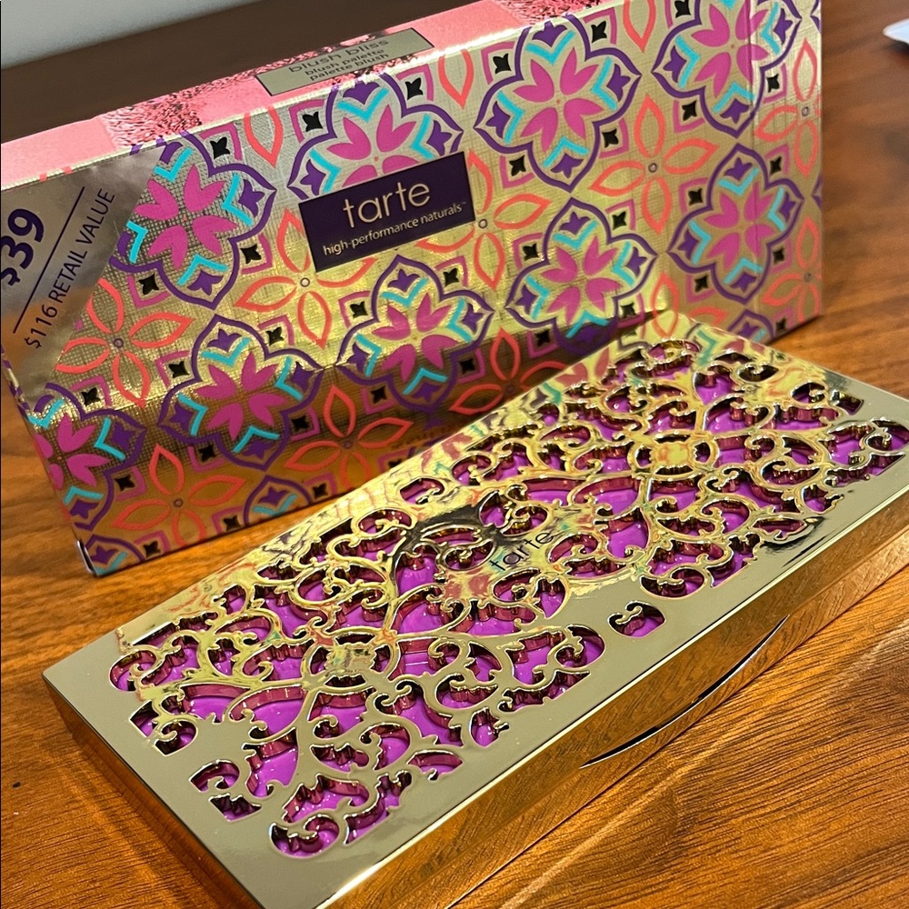 Tarte Vibrant Gold and Pink Eyeshadow Palette blush bliss brand new